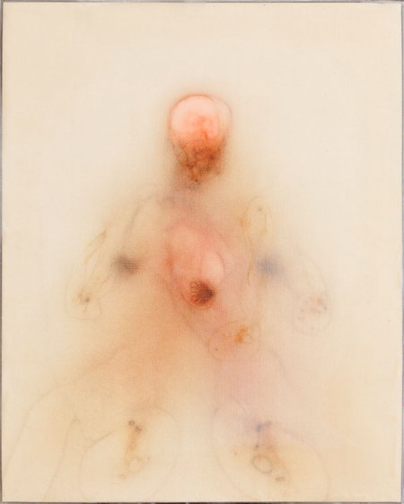 Bryan Christie, "Alexis," silk and encaustic, 10 X 8 in., 2012
