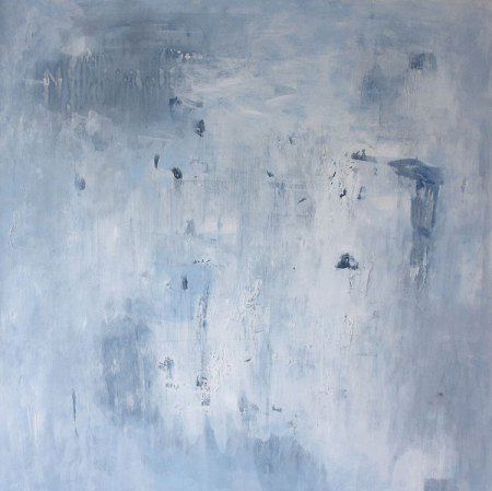 Ana Zanic, "Whisper," acrylic on canvas, 30"x30"